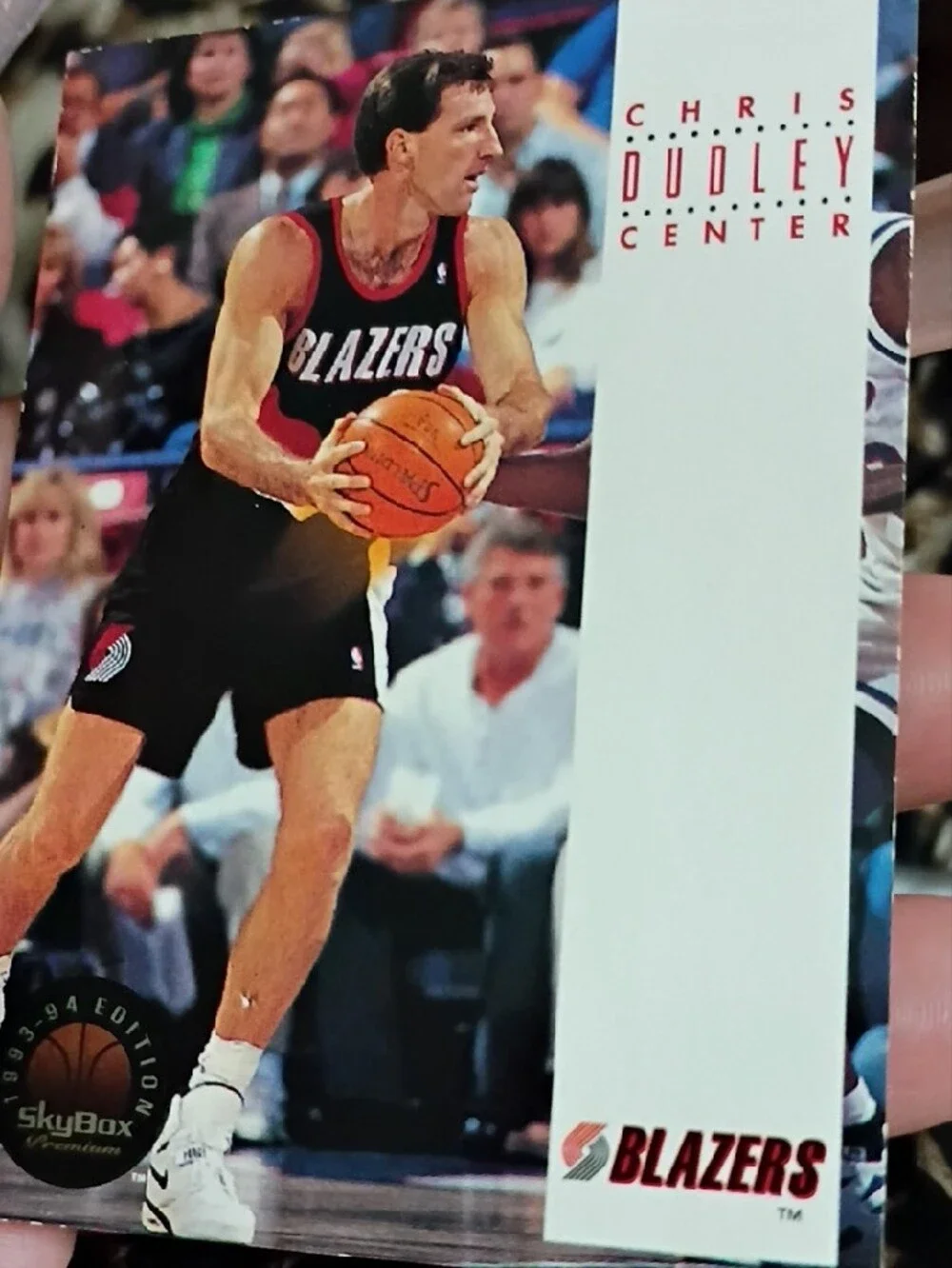 Portland Trail Blazers Chris Dudley Basketball Card - Black & Red